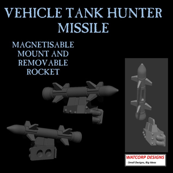 Sci-Fi Tank Turret Hunter Killer Missile 2 Upgrade