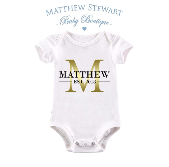 personalised baby clothes initials