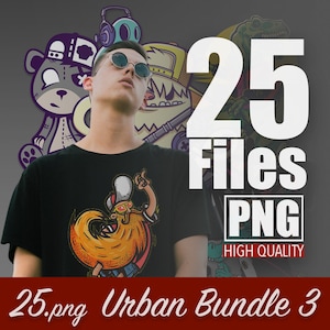 25 Streetwear Bundle 3 | Bikers Design | Urban Shirt Designs | Digital | Urban Streetwear | Graphics Shirt | Pop Culture | T-Shirt Design