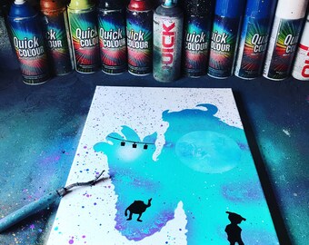 Disney Spray Paint Etsy