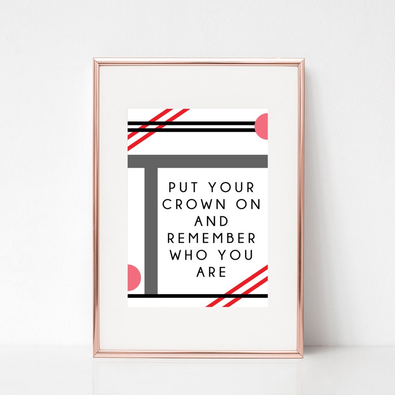 Peloton print Put your crown on Etsy