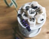 Lavender, Vanilla Benzoin Soy Wax Melts Sleepy Twilight Scented Soy Wax Tarts Vegan and Natural Plastic Free Hand-poured