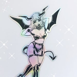 Holografische vinylsticker Succubus