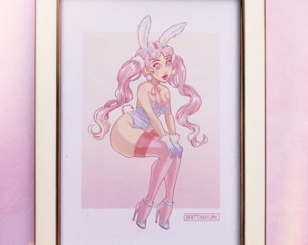 Pastel Rabbit Print