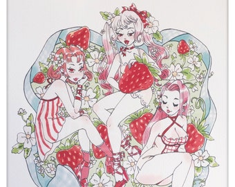 Strawberry Patch Print