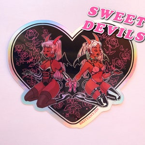 Sweet Devils Holographic Sticker