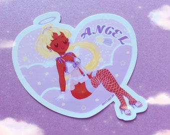 Angel Matte Vinyl Sticker