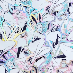Vinyl Holographic Bunny Girls