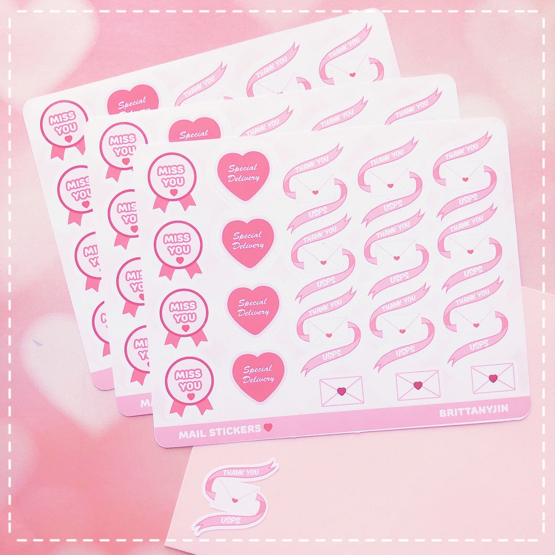 Mail Stickers - Etsy