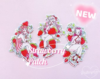 Strawberry Patch Pinup Stickers