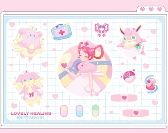Mooie Helende Vinyl Sticker Sheet