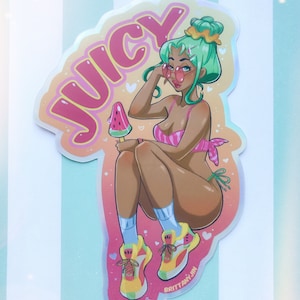 Juicy Holographic Vinyl Sticker