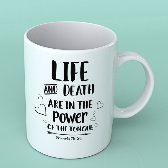 Bible Verse Life And Death Are In The Power Of The Etsy