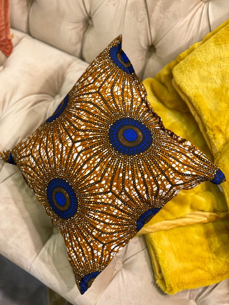 SET OF TWO 2 African Print Pillows 45cm African Cushion Etsy