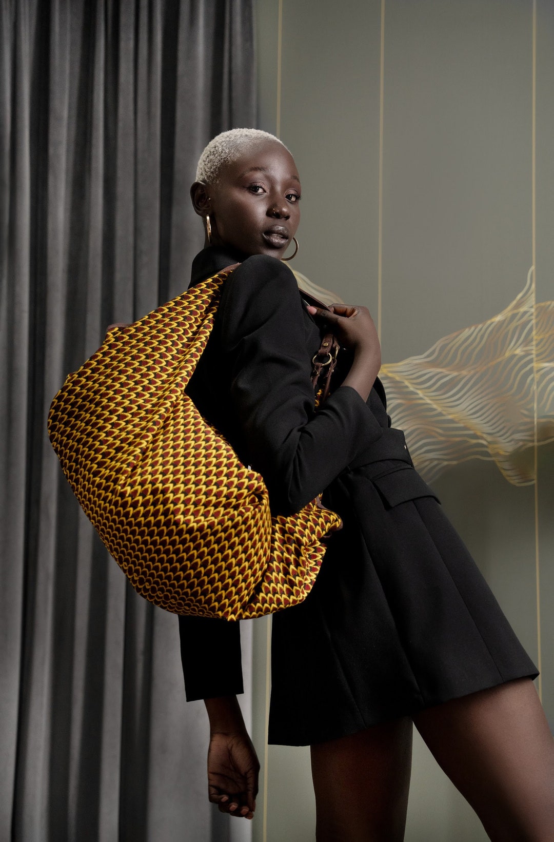 African Handbag African Print Shoulder Bag Handmade Tote Bag Ankara Bag ...