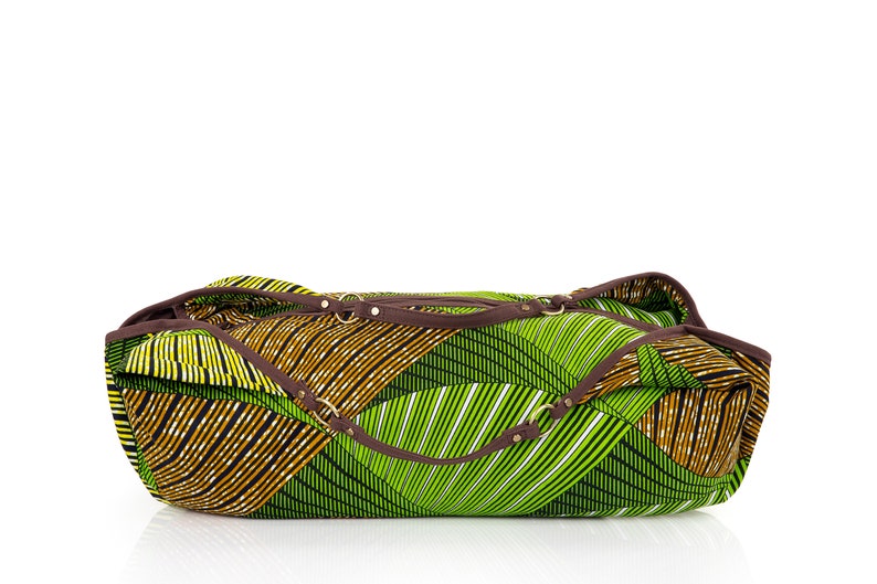 Borsa Hobo con stampa africana Bracciale abbinato / Borsa a tracolla grande / Custodia da viaggio / Borsa da notte africana / Borsa a tracolla grande / Borsa Boho Crescent immagine 7