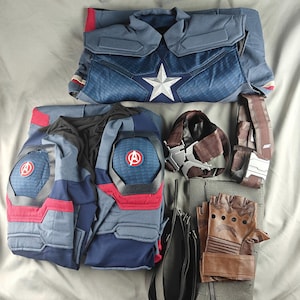 Avengers Endgame Captain America Cosplay Costume