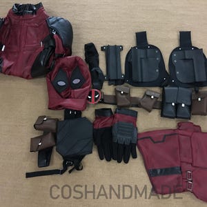 COSTUME DEADPOOL BAMBINI Adulti Cosplay Collant Tuta Maschera Accessori Set Completo EUR 66,60 - IT - Foto 2
