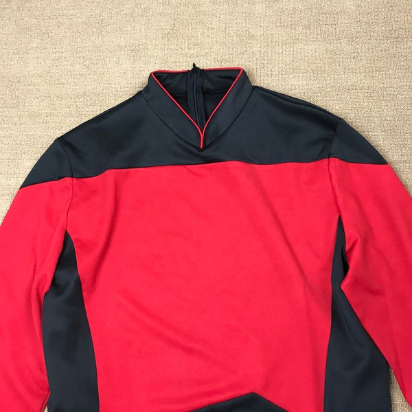 TNG Uniform Rotes Hemd Sternenflotte Cosplay Uniformen Cosplay Hemd