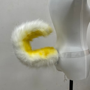 Auto Moving Tail Waggle Tail Swing Tail Dog Tail yellow white Cosplay Tails Fursuit Wolf Wildcat Squirrel Cosplay Tails