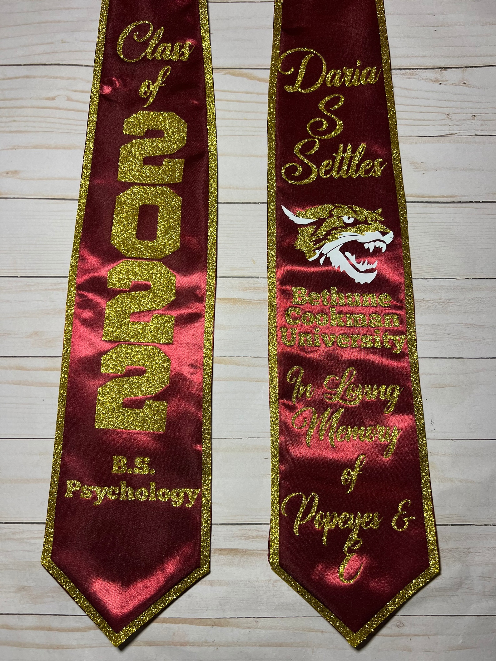 Custom Graduation Stole Graduation Stole Commencement Etsy
