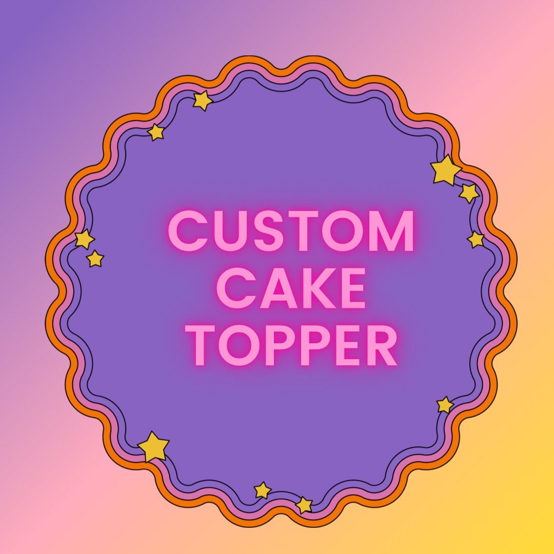 Cake Topper, 3D Cake Topper, Shaker Cake Topper, Pop It Shaker Cake ...