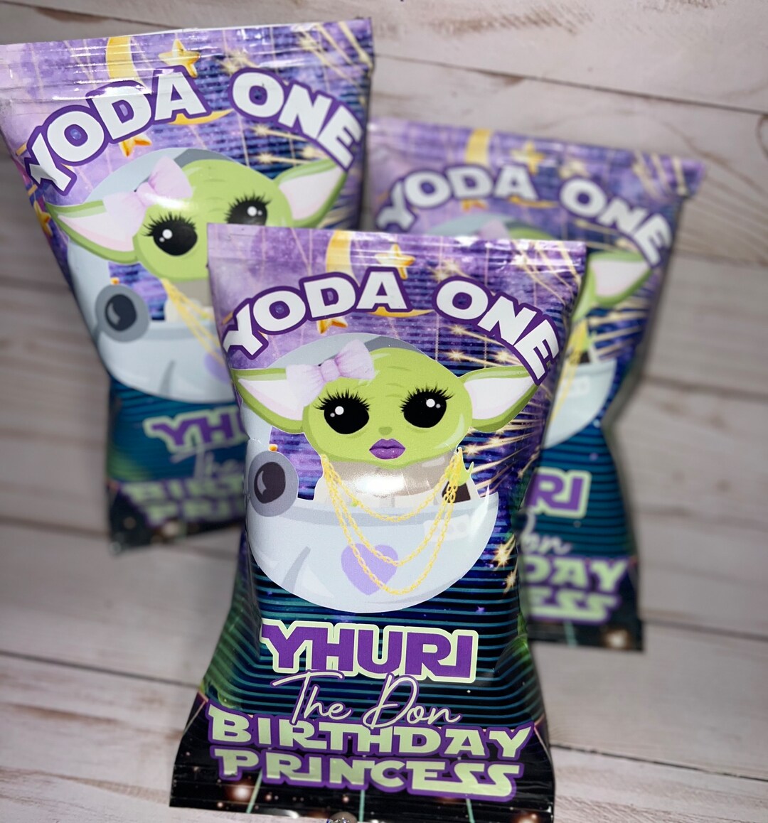 Yoda Chip Bags, Baby Yoda Chip Bags, Yoda Party Favors, Yoda Birthday