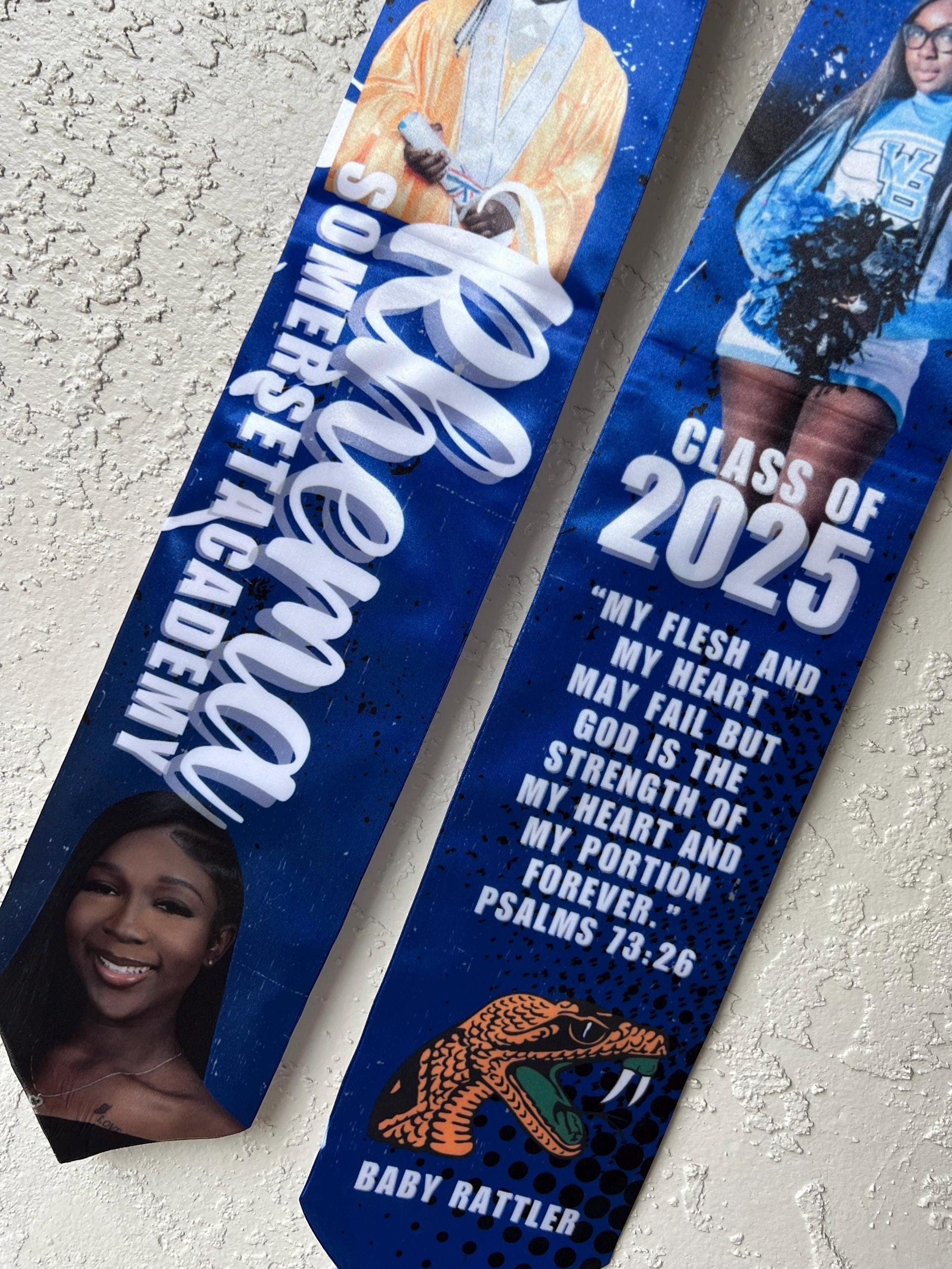 Custom Graduation Stole, Graduation, Stole, Commencement, Class of 2025, Senior, Graduate, 2025