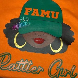 FAMU shirt, Rattlers, Florida A & M, HBCU Shirt,  Rattler Girl, FAMU