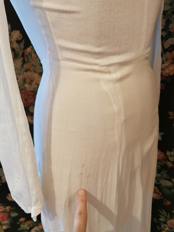 1940's tea length bridal gown - image 10