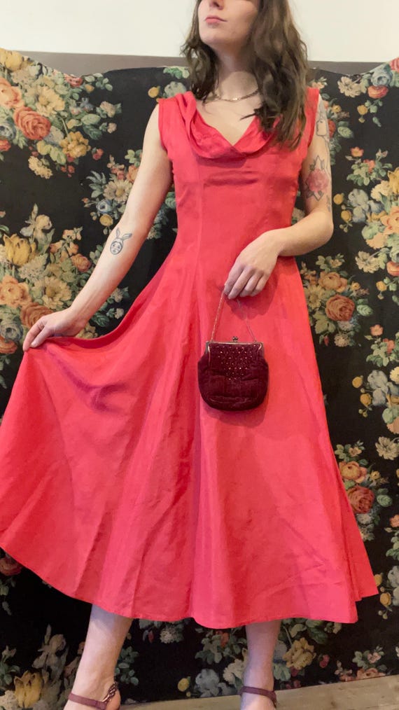 coral colored cocktail dresses Sheer-Neck Short Wedding-Guest Party Dress 7006 Light Coral / XSmall main image 1