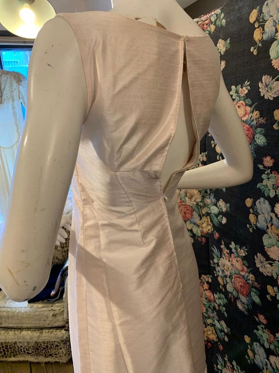 1960s Raw Silk and Lace Wedding Dress Set - image 5