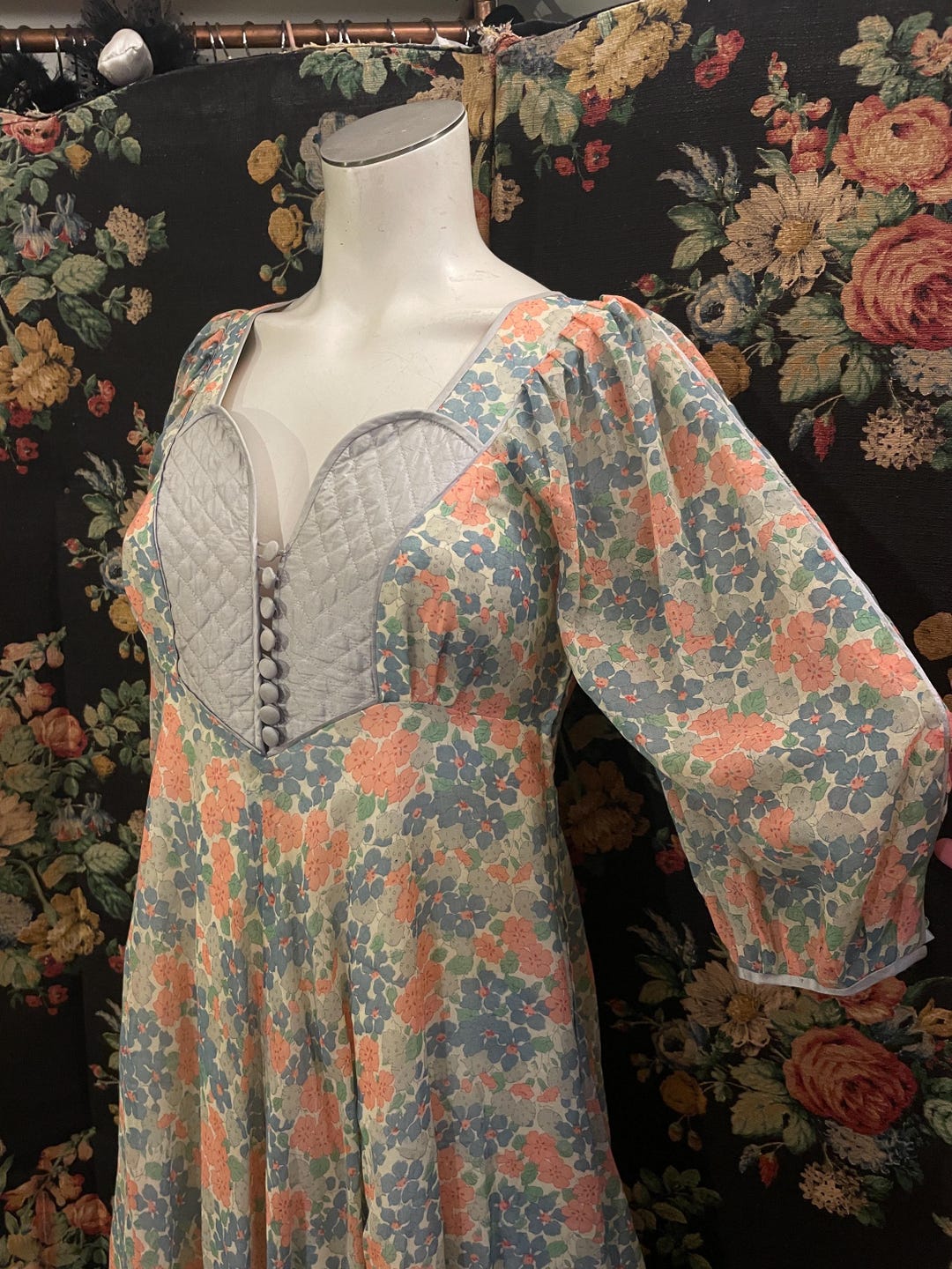1970s ‘Anna Belinda’ Green Pinafore