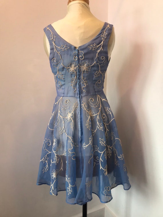 1950s Blue Party Dress - image 6