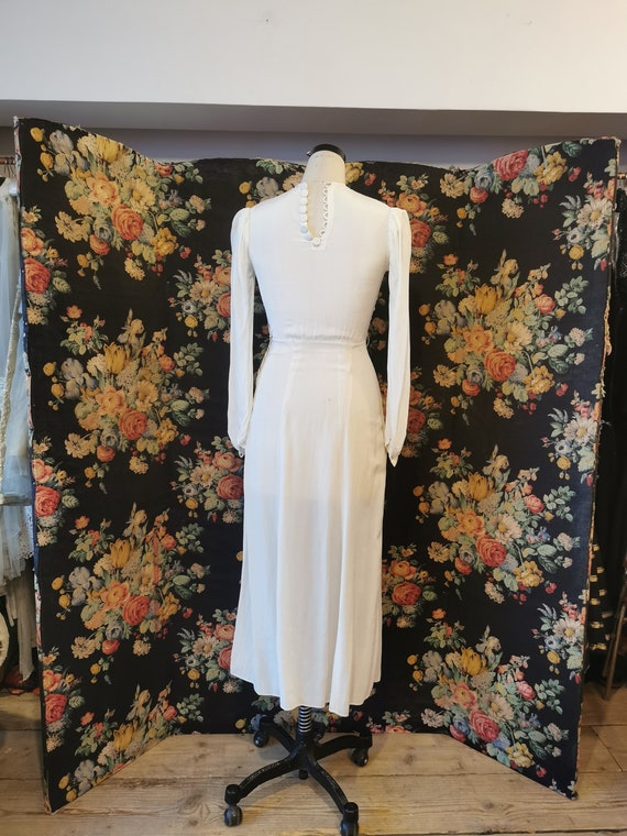1940's tea length bridal gown - image 3