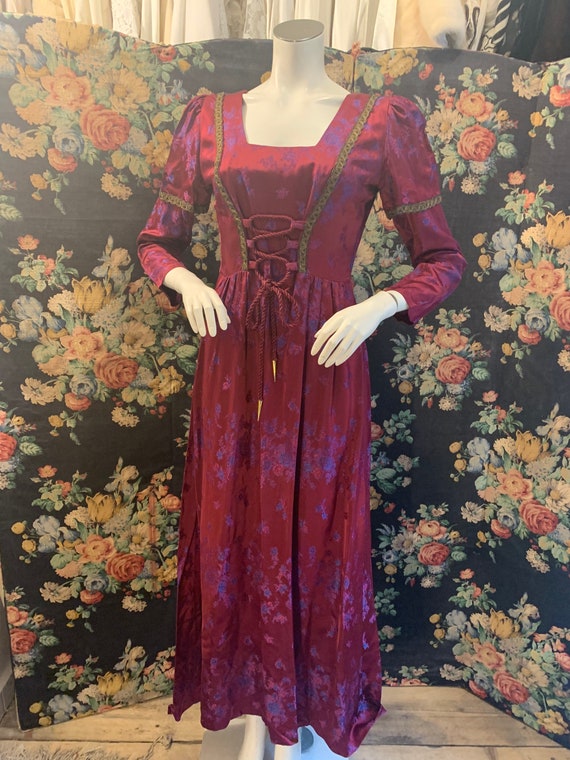 Vintage Dolly rockers late 60s medieval style maxi