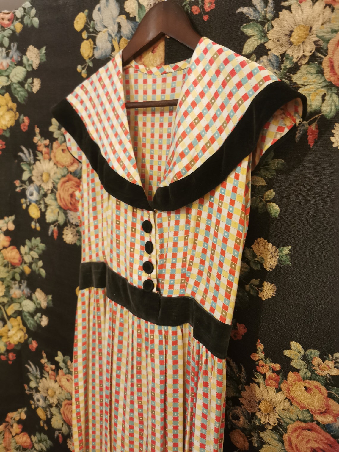 Betty Blue - Mid Century Print Dress