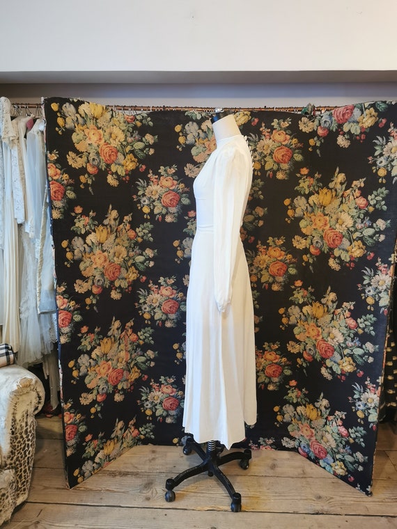 1940's tea length bridal gown - image 4