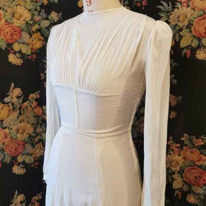 1940's Tea Length Bridal gown