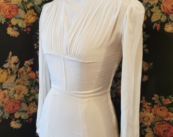 1940&#39;s Tea Length Bridal gown