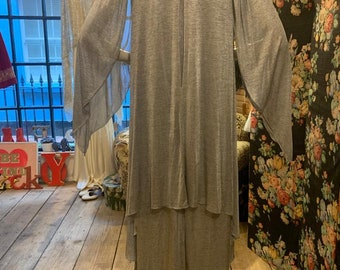 Silver 1970s jersey dress by John Charles