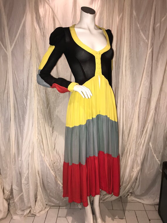Ossie Clark iconic 1970s Traffic Light Dress