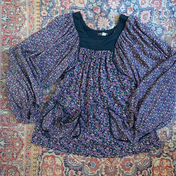 Jeff Banks Peasant-Style Smock Top