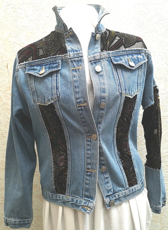 denim jacket upcycled