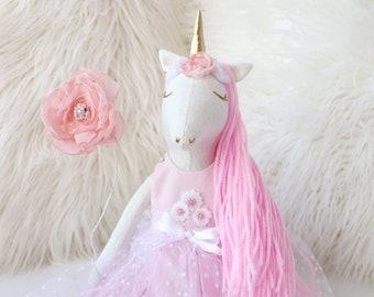 Unicorn Doll, Nursery Unicorn Decor, Stuffed Unicorn, Boho Nursery decor girl, Nursery Decor Room