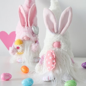 Easter decor, Easter gnome, Easter tiered tray decor, Spring decor, Gnome bunny
