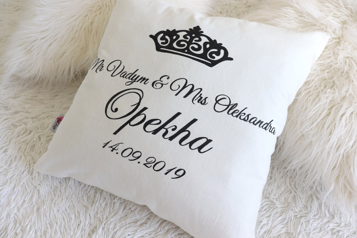 Pillow Cover Personalized Wedding pillow Wedding Pillows Etsy
