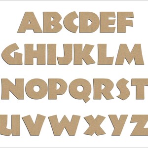 Carta de madera para pintar "Jungle" para decoración, nombre, palabra