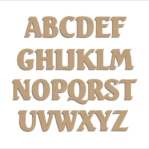 Letra de madera para pintar "Ave marina" para decoración, nombre, palabra
