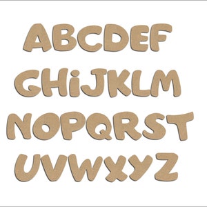 Carta de madera para pintar "Autotoy" para decoración, nombre, palabra